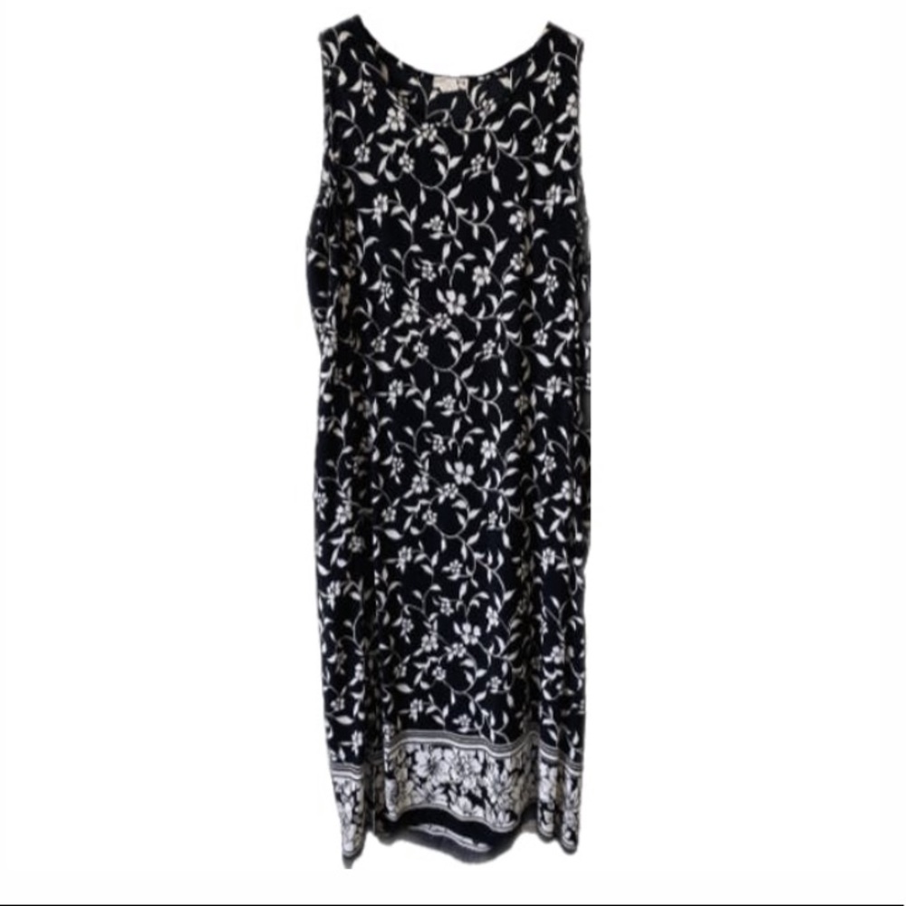 90s Vintage floral midi dress